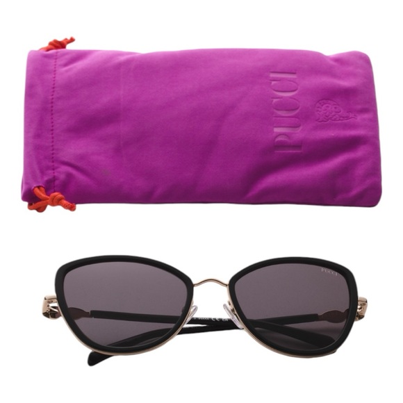 Emilio Pucci Accessories - EMILIO PUCCI Black 57mm Cat Eye Sunglasses